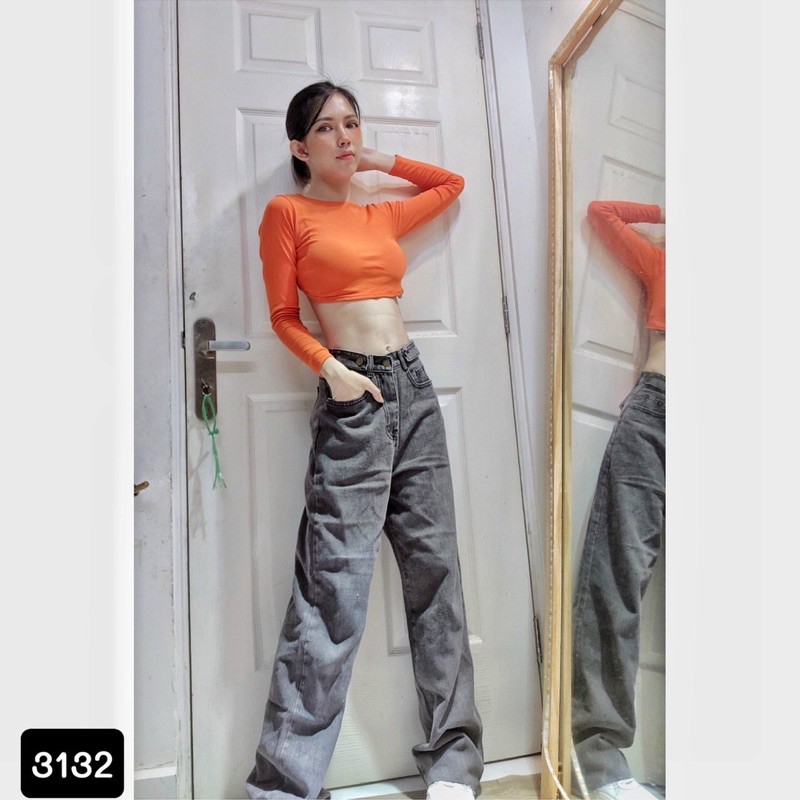 [Có size đại] Quần jean ống rộng hai đai lai tưa mã 3132, kèm ảnh thật | BigBuy360 - bigbuy360.vn