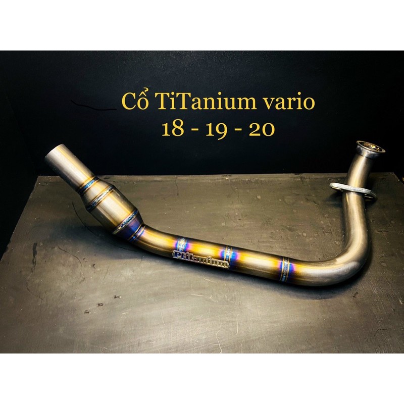 Cổ bô titannium bầu hơi dành cho vario 2018-2020