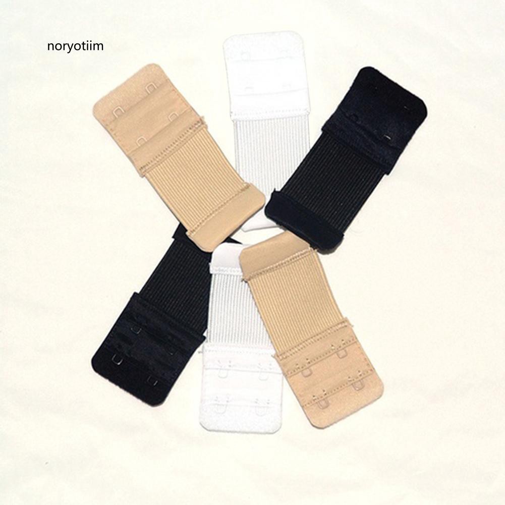 NYTM_Lady 5 Pcs Bra Extender with 2 Hook Soft Bra Strap Underwear Back Band Extension