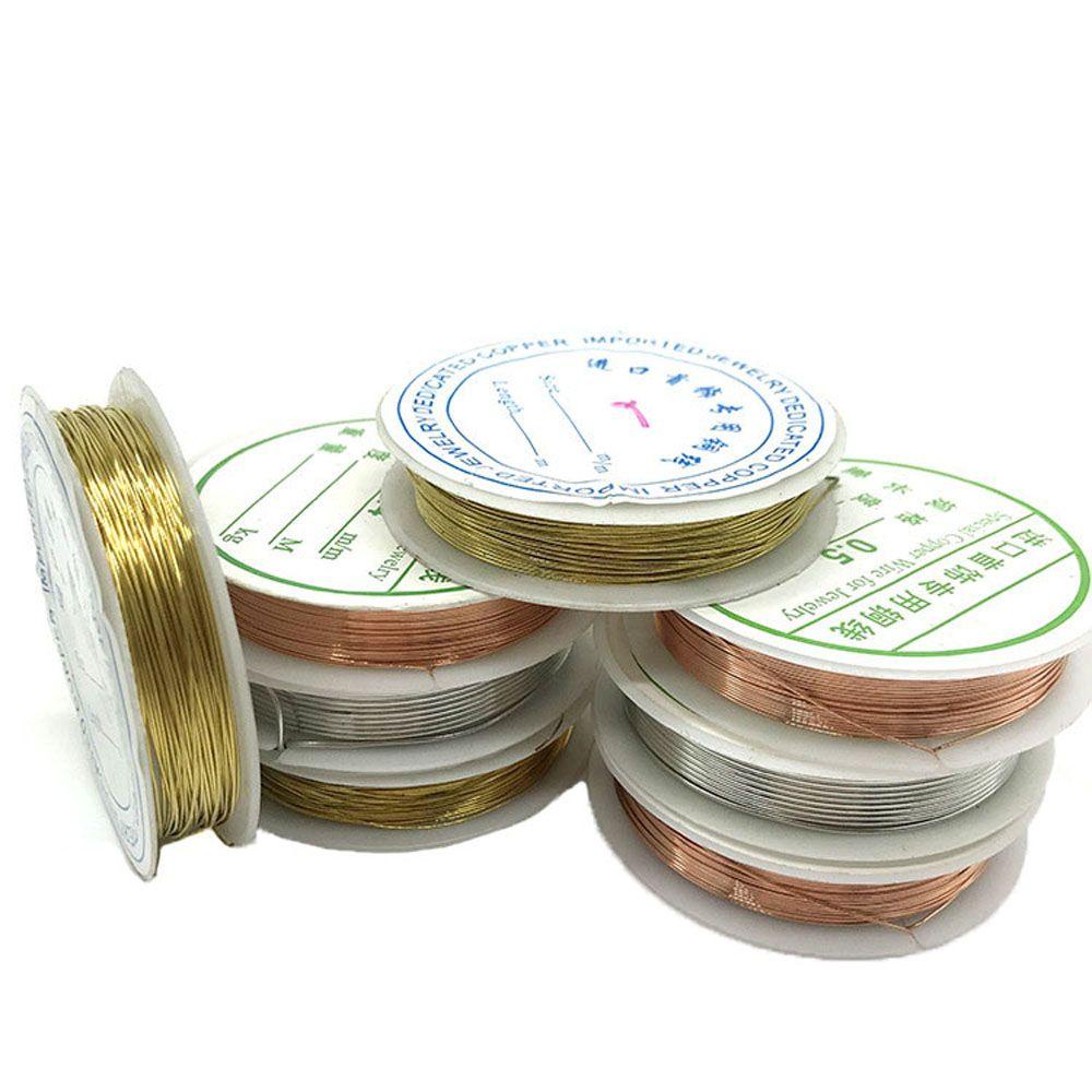 LILYES Cuộn Dây Đồng Xỏ Hạt 0.2 / 0.25 / 0.3 / 0.4 / 0.5 / 0.6 / 0.8 / 1mm Nhiều Màu Sắc
