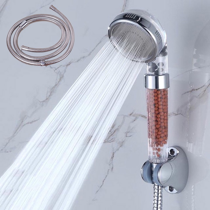 Vòi hoa sen tăng áp, vòi sen tắm cao cấp lọc nước công nghệ Nano tăng áp ( full bộ và đầu vòi sen lẻ )