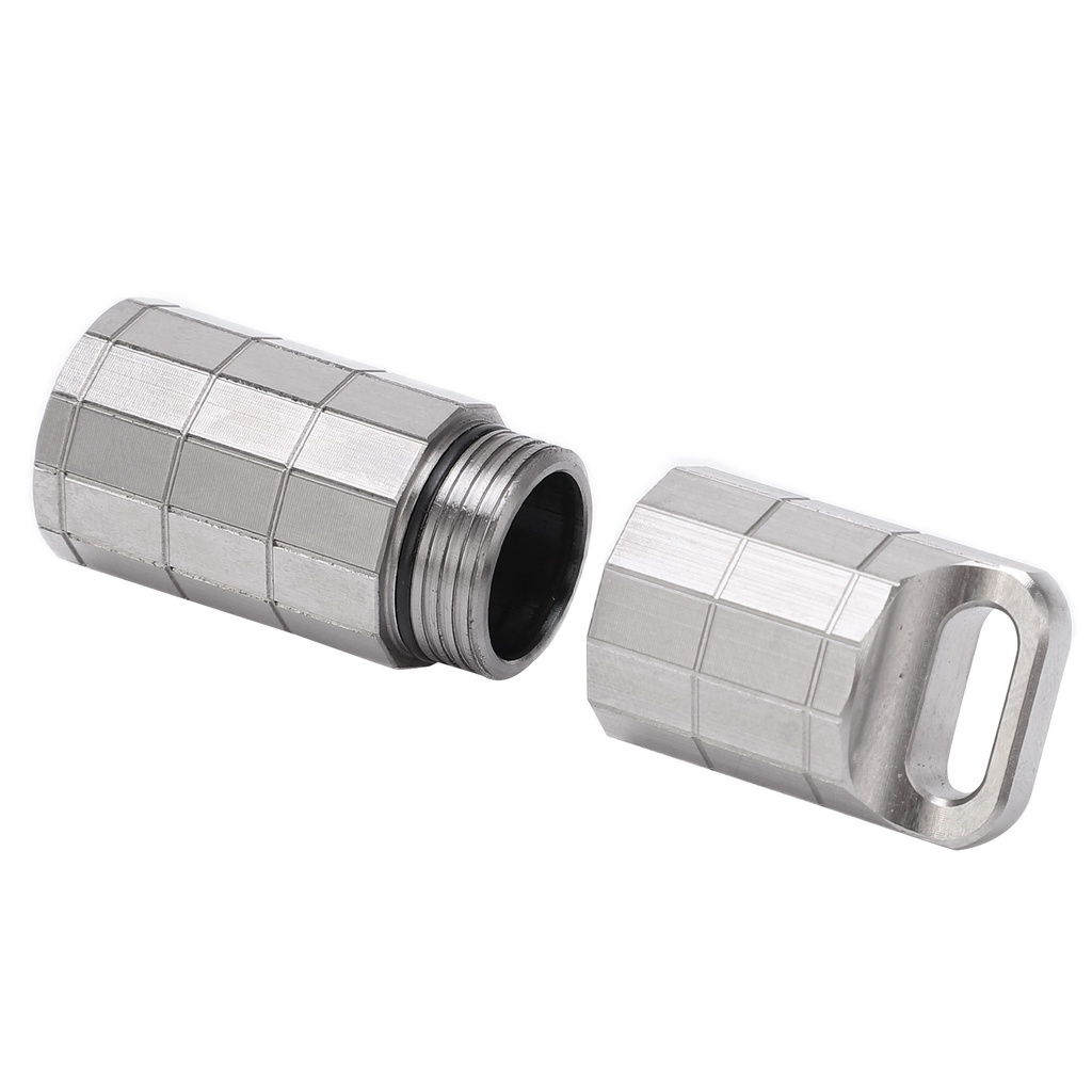 Hộp đựng thuốc mini bằng hợp kim titan tiện dụng mang theo du lịch cắm trại