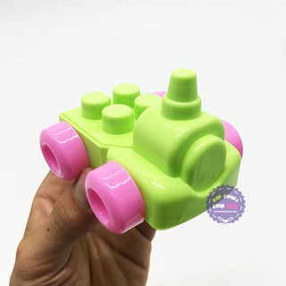 Giỏ đồ chơi lắp ráp xe lửa 53 mảnh ghép 2836