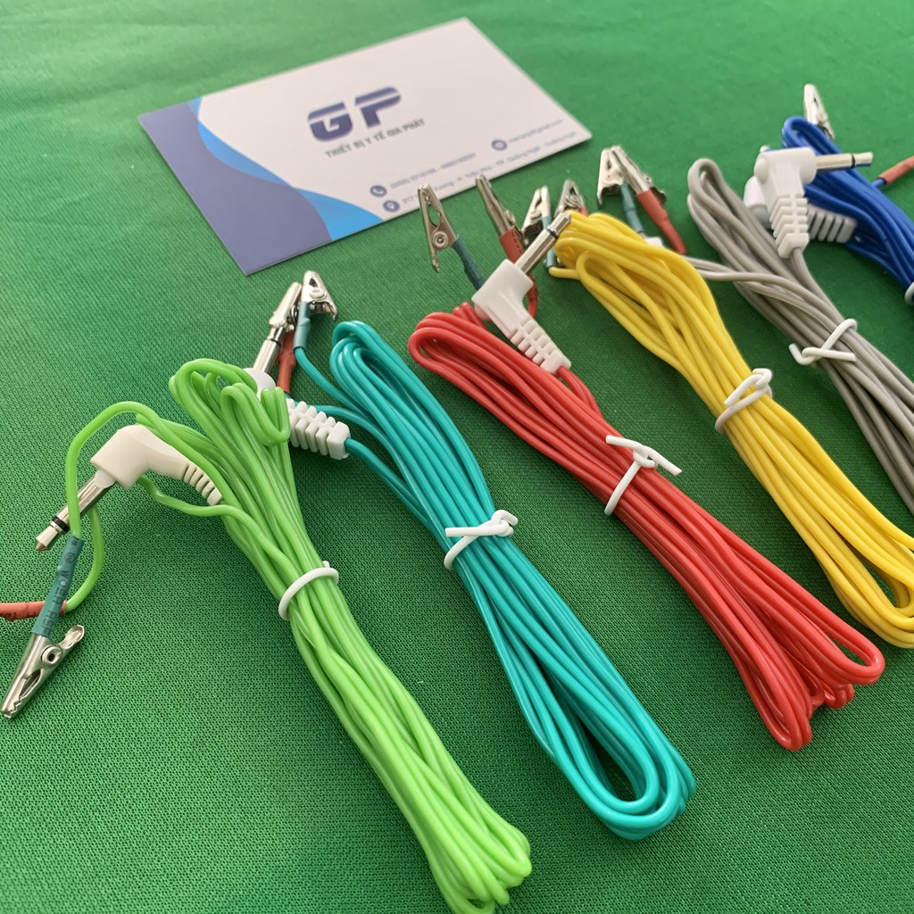 DÂY MÁY ĐIỆN CHÂM 2 ĐẦU RA CHUÔI TRÒN PHỤ KIỆN MÁY ĐIỆN CHÂM TRUNG QUỐC KWD-808