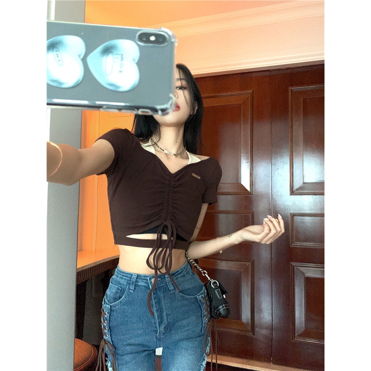 Áo Thun COZOK Tay Ngắn Thiết Kế Khoét Lỗ Thời Trang Cá Tính