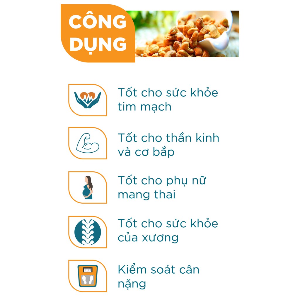 Hạt điều rang muối vỏ lụa - Nông sản sạch Bazan