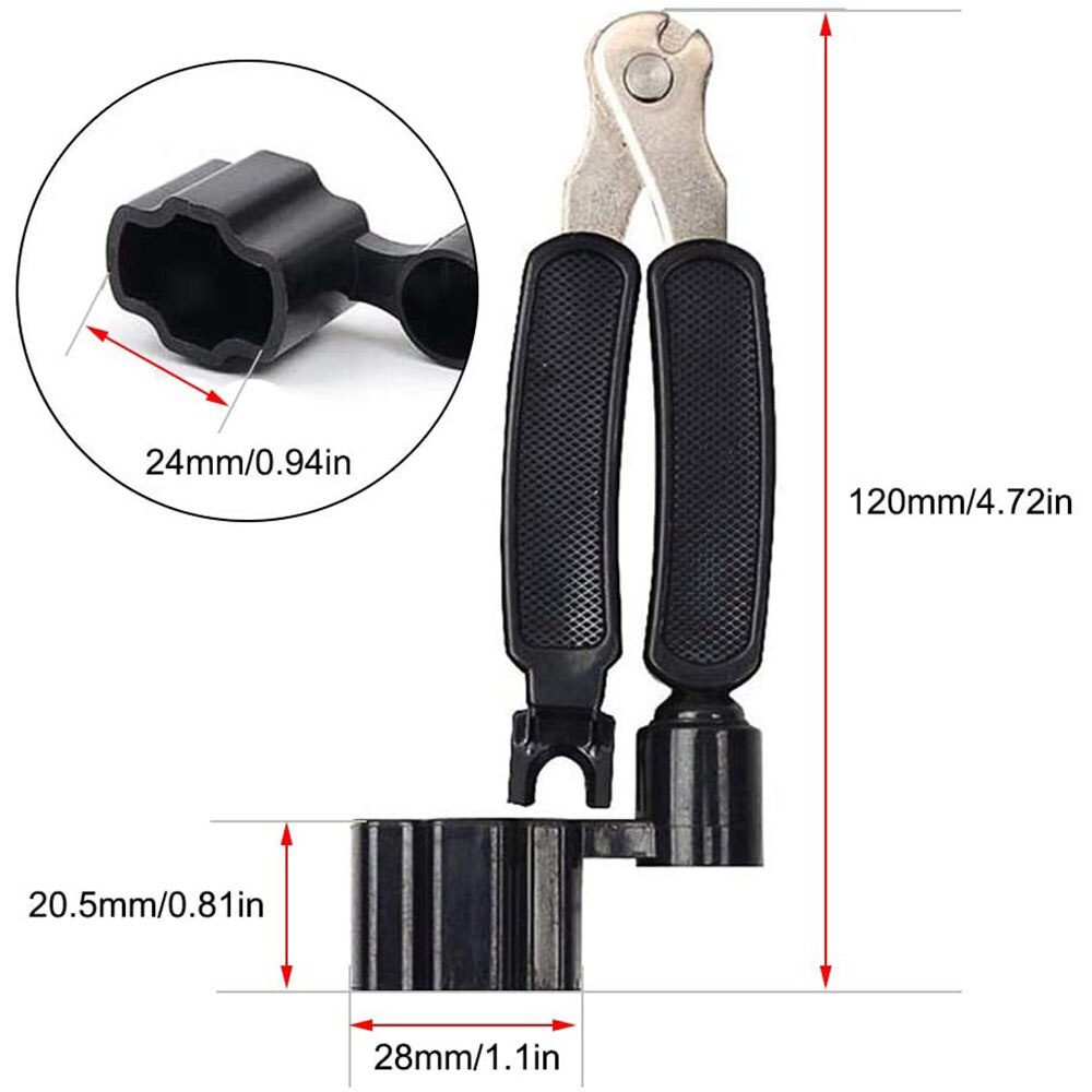 Dụng cụ quấn dây đàn guitar LEKATO đa năng 3 trong 1