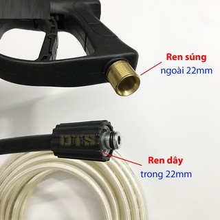 Súng rửa xe mini cao cấp 22mm