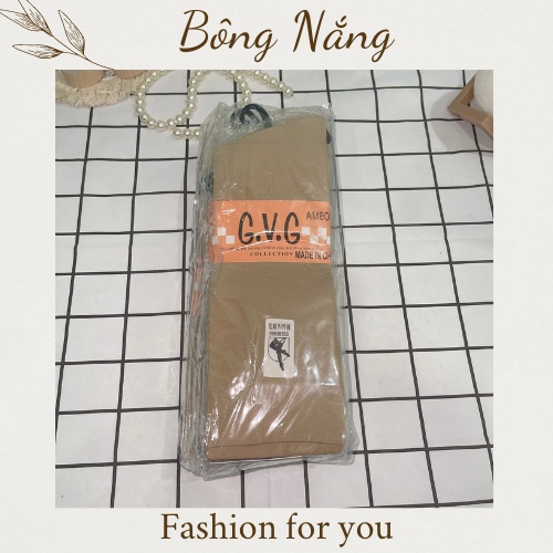 Vỉ 6 Vớ cotton GVG các loại gót, đùi, gối, quần da chất thun co dãn hàng loại tốt