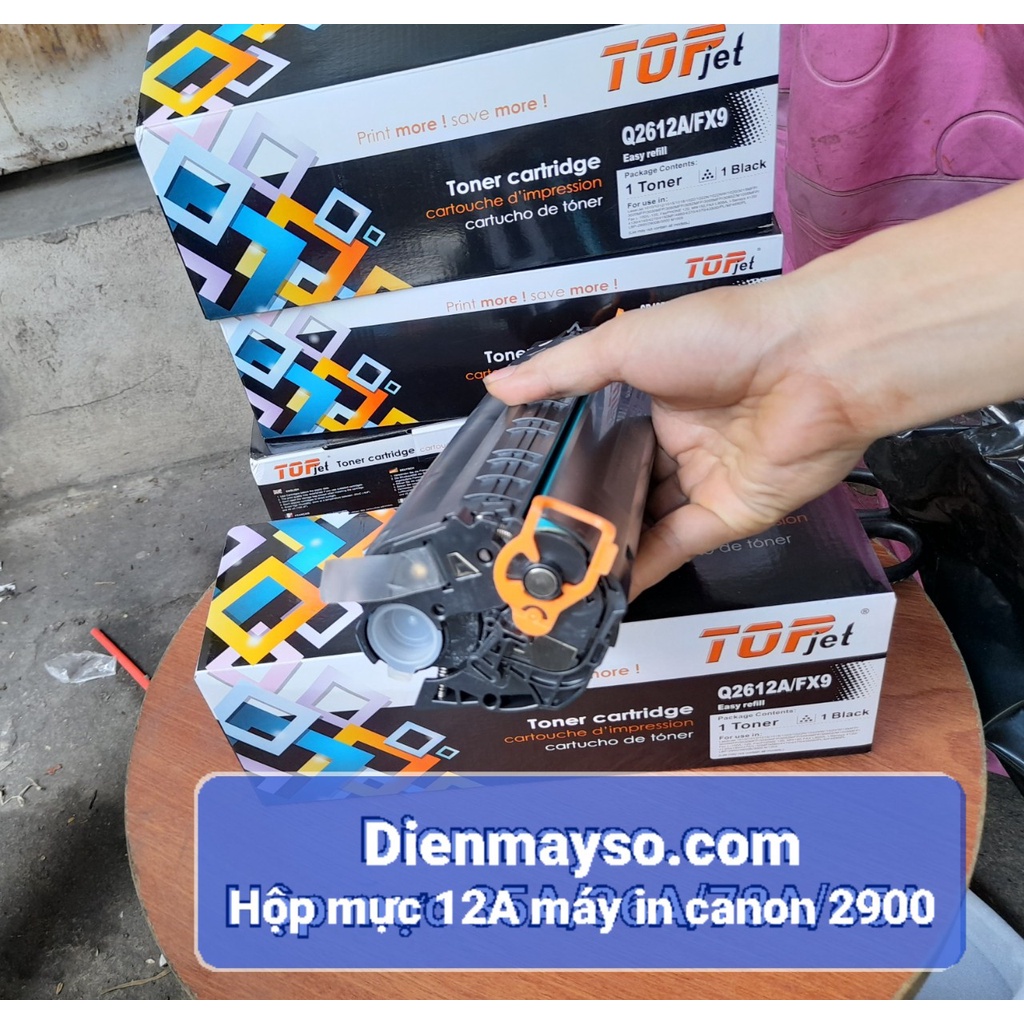 Hộp mực máy in Canon 2900, LBP 3000, 3050MFP HP 12A 303