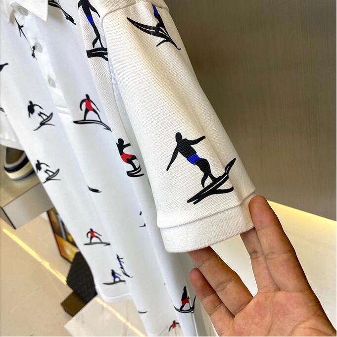 Áo polo cotton tay ngắn cho nam mới