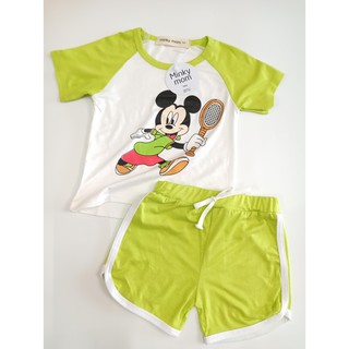 Bộ Cộc Tay Micky Chất Thun Lạnh Cho Bé