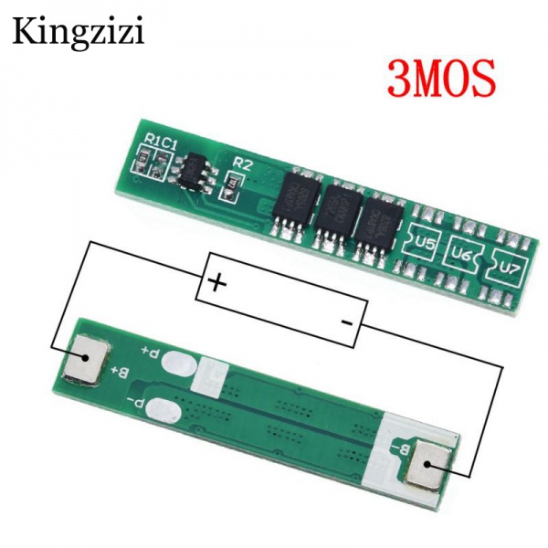 Bảng Mạch Bảo Vệ Pin lion 1s 7.5a 10A 15A 3.7V Li-ion 3 4 6Sm BMS PCM Cho 18650 lithium lion