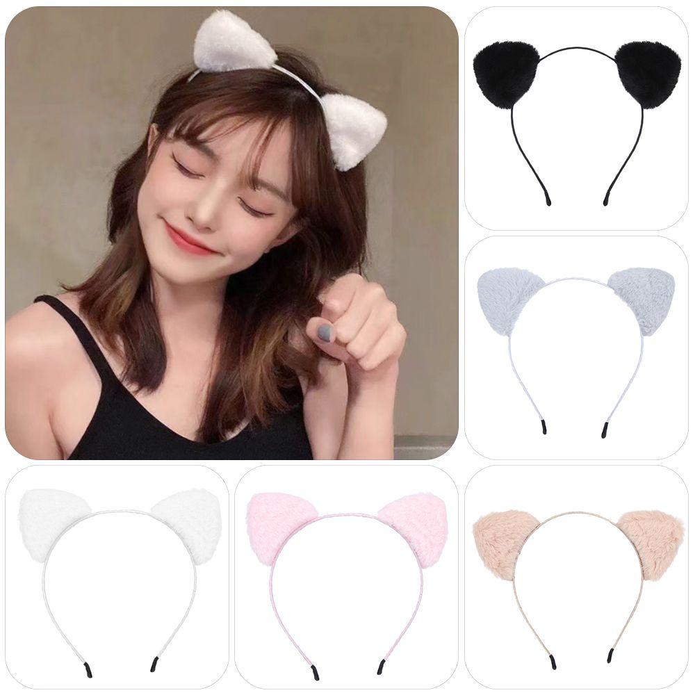 Băng Đô Tai Mèo Bằng Lông Nhung Dễ Thương Xinh Xắn Dành Cho Nữ