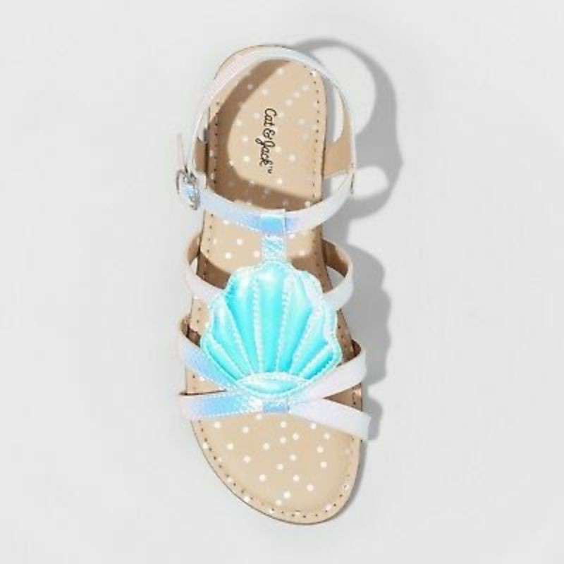 Dép sandal xuất dư xịn cho bé gái trắng vỏ sò