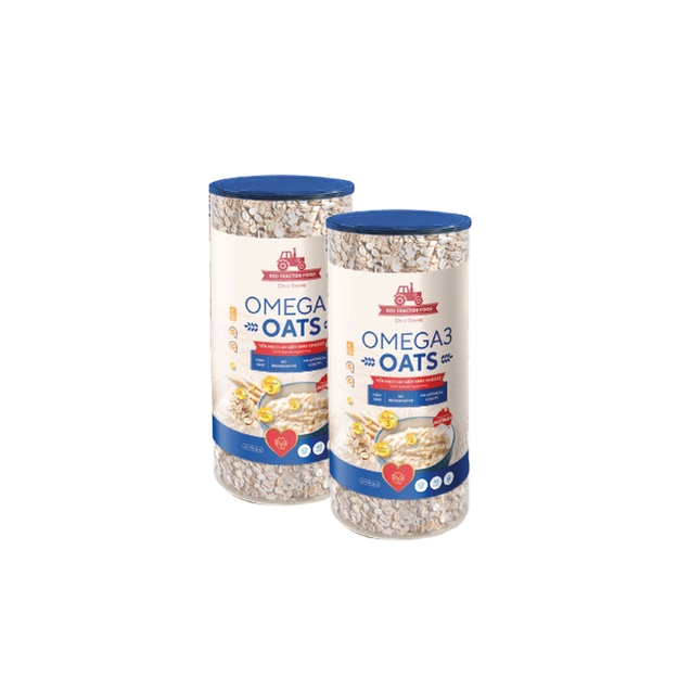 Yến mạch nguyên chất Omega 3 Red Tractor Foods thùng 24 hũ x 500gr
