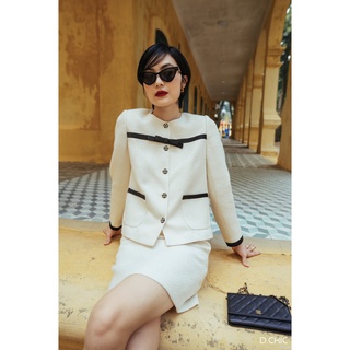 Chân váy A phối đai eo D.CHIC MS: 381730