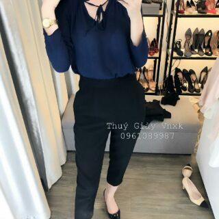 Sơ mi mango thắt dây