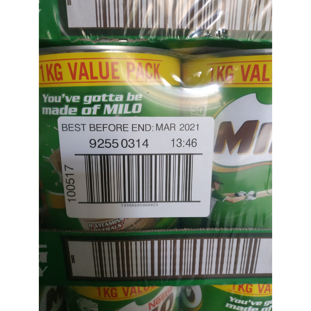 combo 1h hộp Sữa Milo Úc 1kg và 1g a2