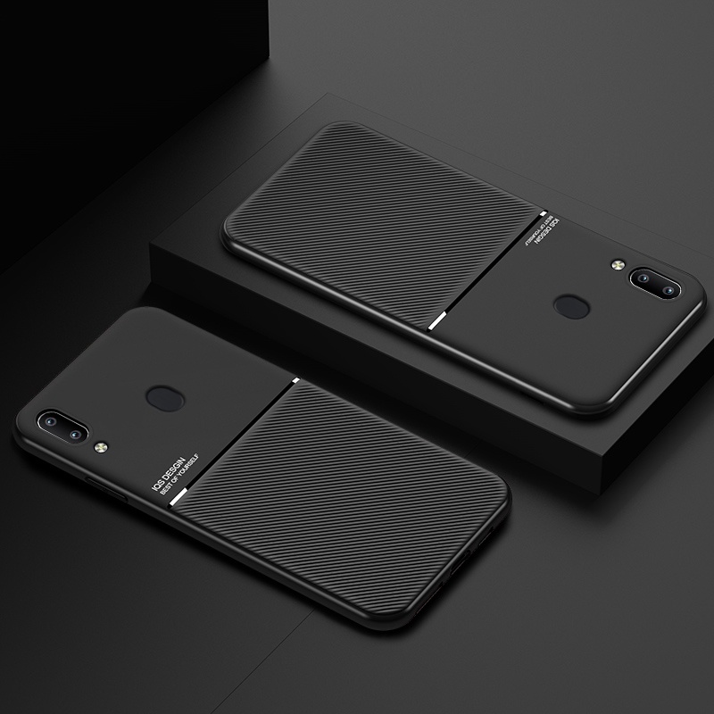 Ốp Điện Thoại Da Có Nam Châm Kim Loại Sang Trọng Cho Samsung Galaxy A10 A10S A20 A30 A30S A50 A50S A70