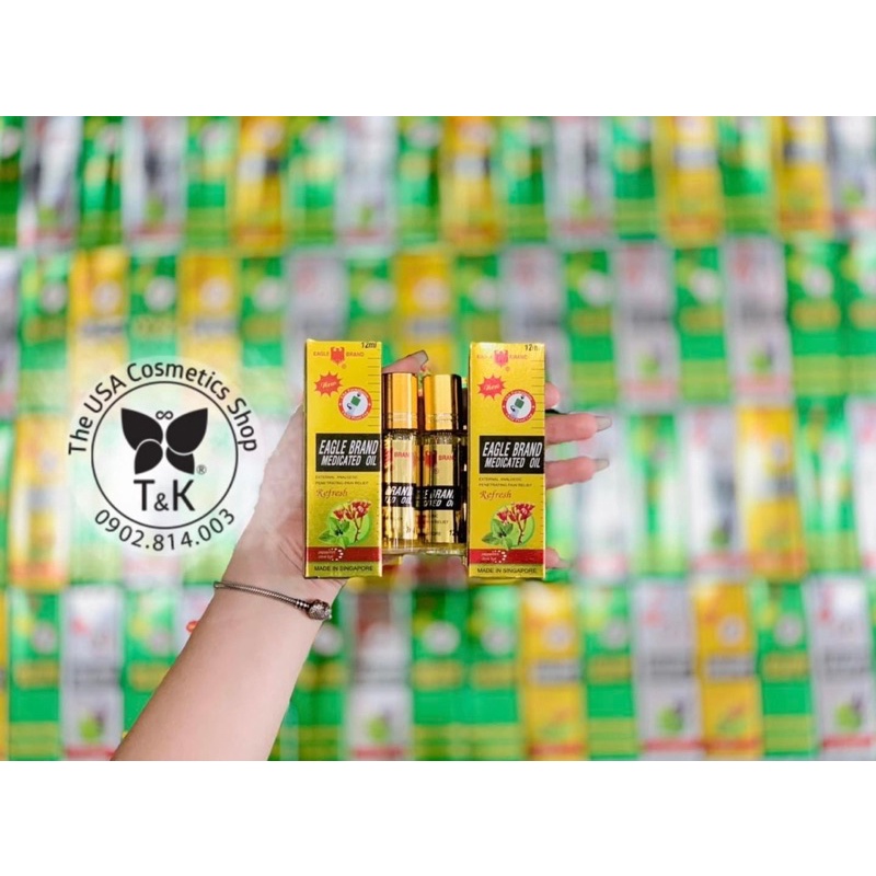 🦅 DẦU GIÓ DẠNG LĂN EAGLE BRAND MEDICATED OIL