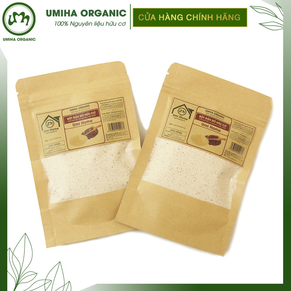 Bột Đậu Đỏ hữu cơ UMIHOME nguyên chất túi Zip 35g - Dùng dưỡng trắng toàn thân, mặt nạ dưỡng da giúp da trắng mịn da | BigBuy360 - bigbuy360.vn
