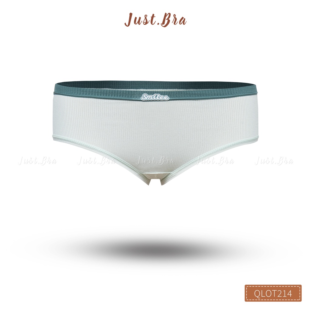 Set 5 quần lót nữ Just Bra chất liệu cotton gân mỏng nhẹ viền màu sắc cá tính QLOT214