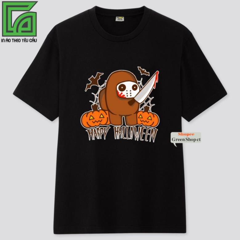 SALE- (HOT);Áo Thun Among Us Halloween Vải Thái S127 - áo GAME đẹp