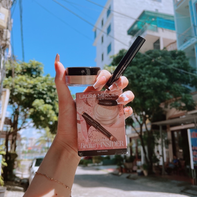 PHẤN PHỦ LAURA MERCIER MINISIZE 5G + NHŨ MẮT