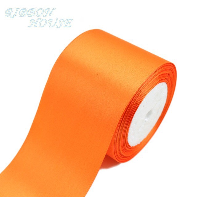 Cuộn Dây Ruy Băng Satin Một Mặt 3 Inch (75mm) Dài 25 Yards / Cuộn Làm Quà Giáng Sinh