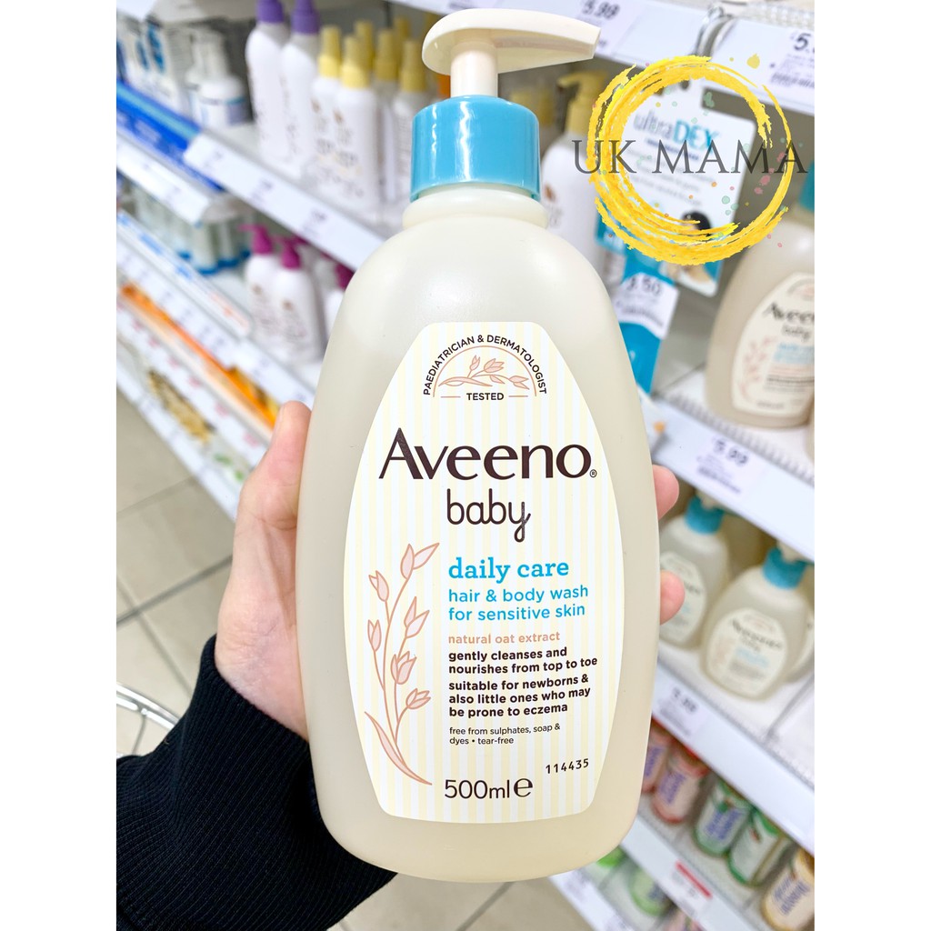 Sữa tắm gội toàn thân 2in1 Aveeno Baby dailycare chiết xuất yến mạch