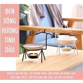 Đèn Xông Tinh Dầu Đế Nến Hình Con Hươu