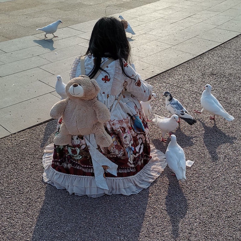 Ba Lô Bông Hình Gấu Hoạt Hình Độc Đáo Đơn Giản Cho Nữ DIVAKIDS