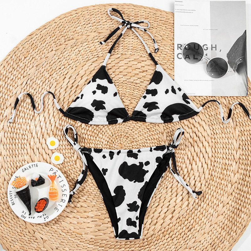 Bộ bikini 2 Mảnh Họa Tiết Da Báo Có Đệm Nâng Ngực Gợi Cảm