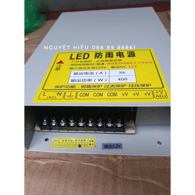 [NK] Nguồn chống nước ngoài trời 12V-30A