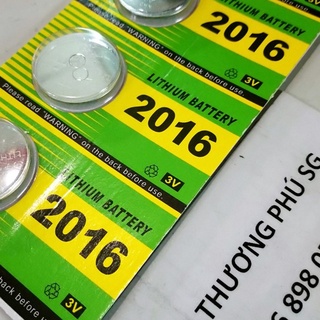 Pin Goli Lithium Battery CR2016, 2016 - 3V (VĨ 5 Viên)