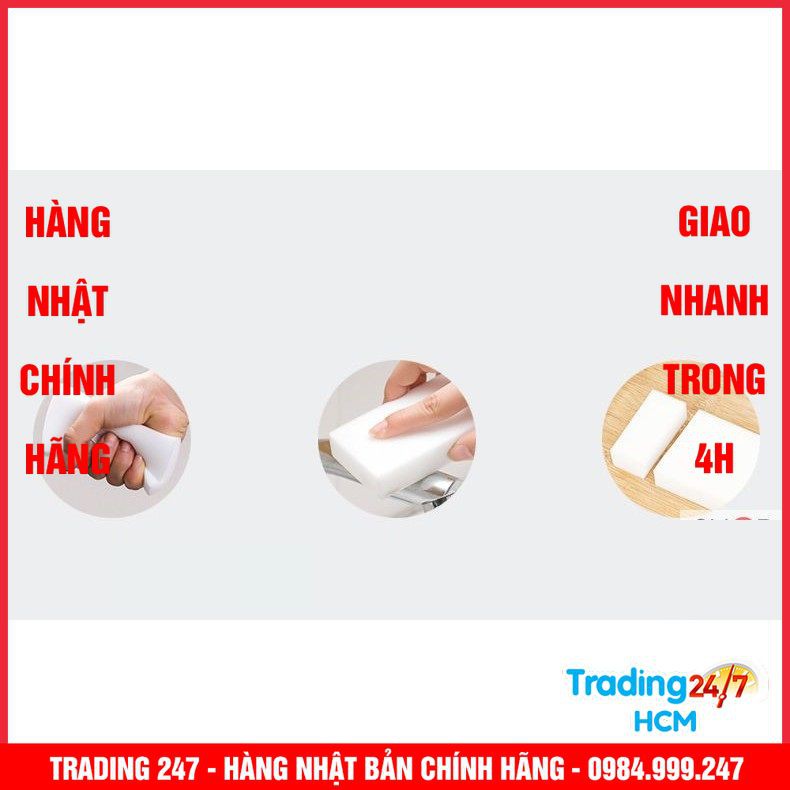 [Hỏa tốc HCM] Set 5 Miếng Mút Lau Chùi Melamine - Nội Địa Nhật Bản