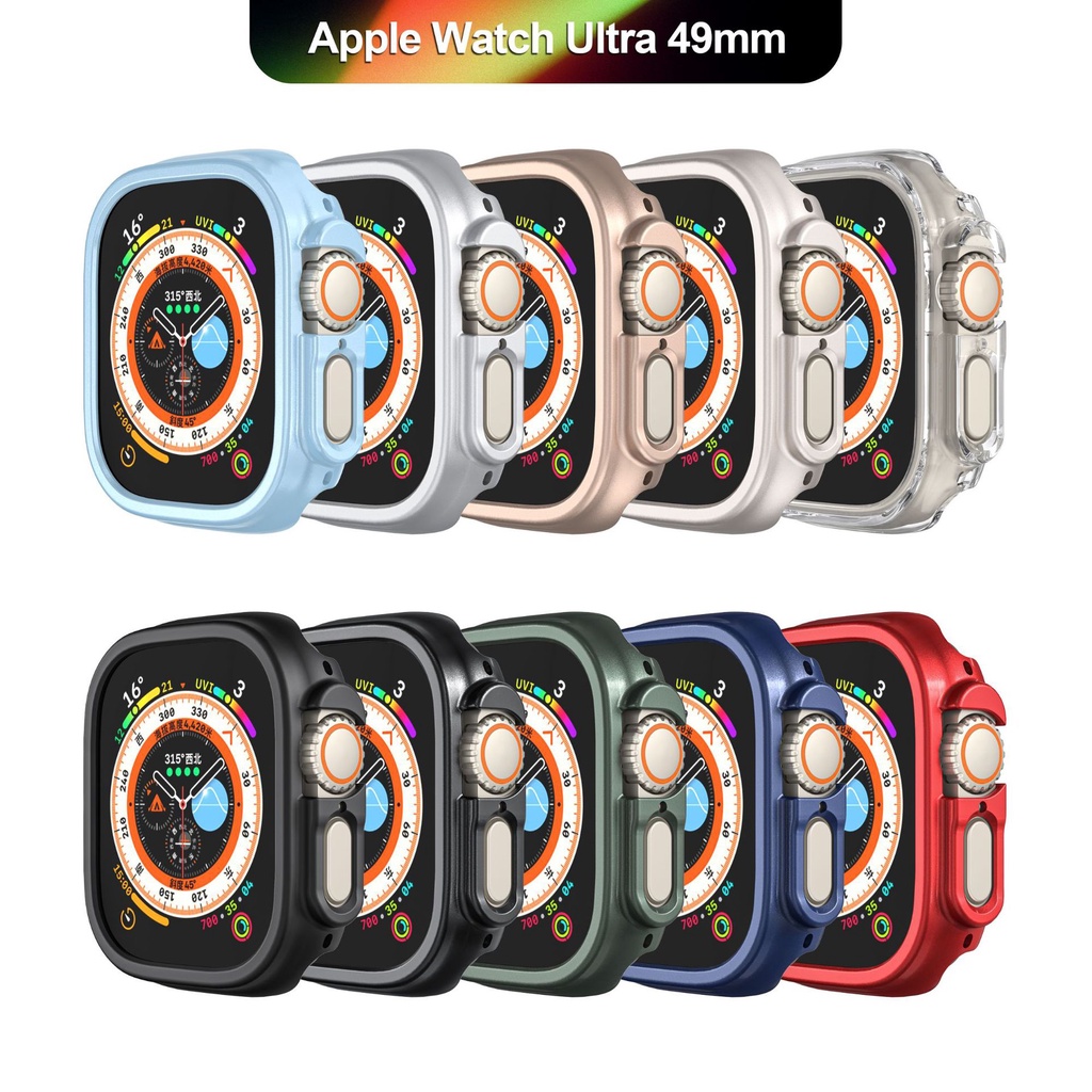 Ốp Khung Nhựa PC Cứng 49mm Bảo Vệ Mặt Đồng Hồ Thông Minh Apple Watch Series 8 Ultra 49mm