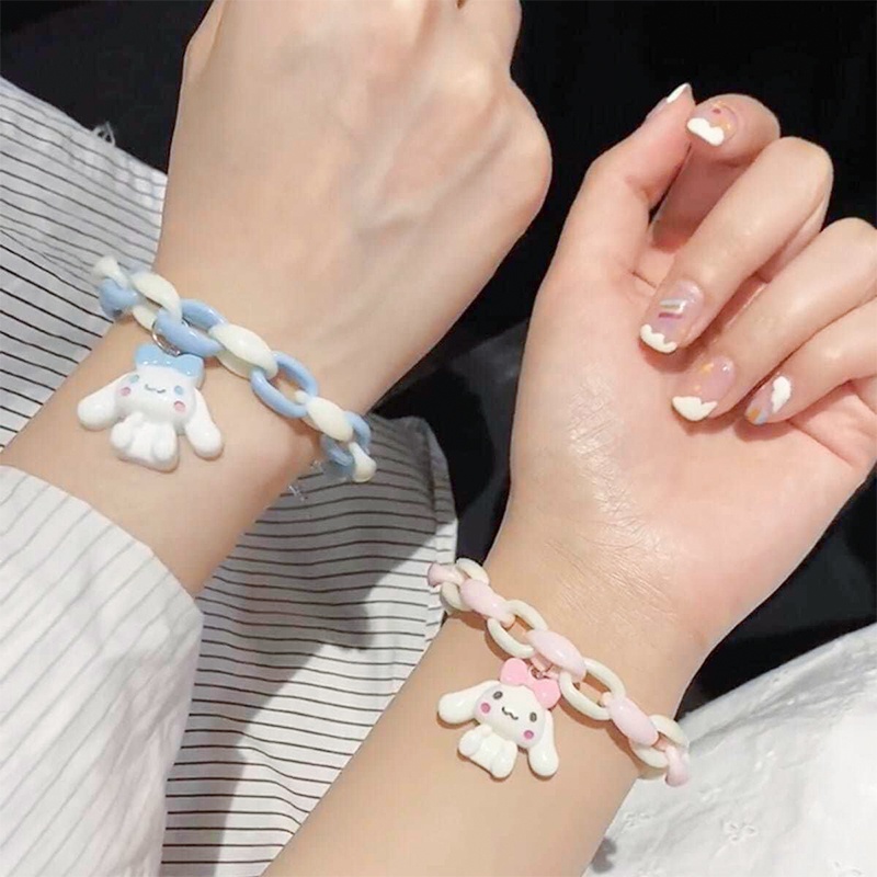 Vòng tay MANYUE mặt hình chú chó hoạt hình phong cách Hàn Quốc cho cặp đôi