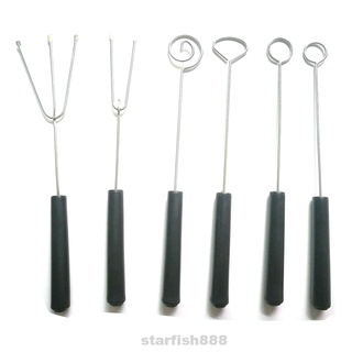 Set 6 nĩa dùng để trang trí bánh kem / sô cô la tiện dụng