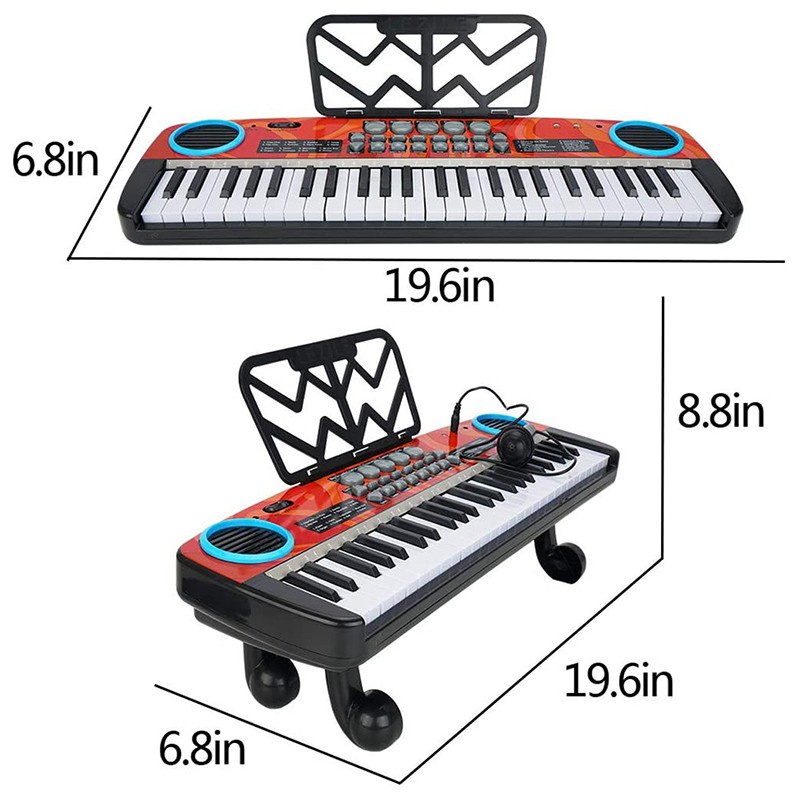 Bàn Phím Điện Tử 49 Phím Có Micro Cho Người Mới Bắt Đầu