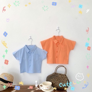 Áo Thun Tay Ngắn Dáng Rộng Thời Trang Mùa Hè Cho Bé Trai Và Gái