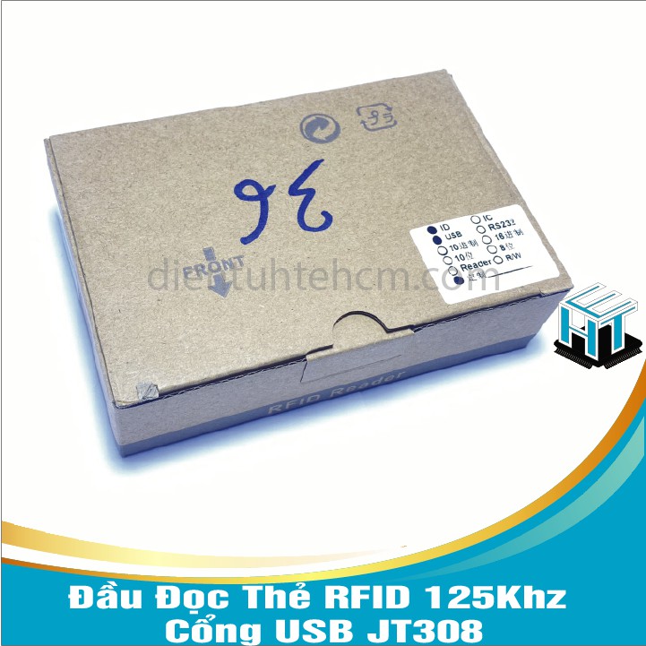 Đầu Đọc Thẻ RFID 125Khz Cổng USB JT308