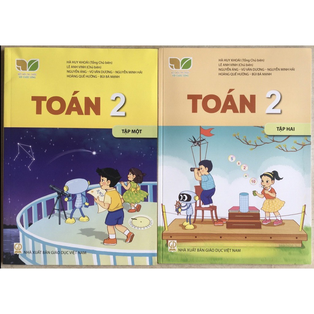 Sách - Bộ 4 cuốn sách giáo khoa + vở bài tập môn Toán lớp 2 - kèm 1 bút chì