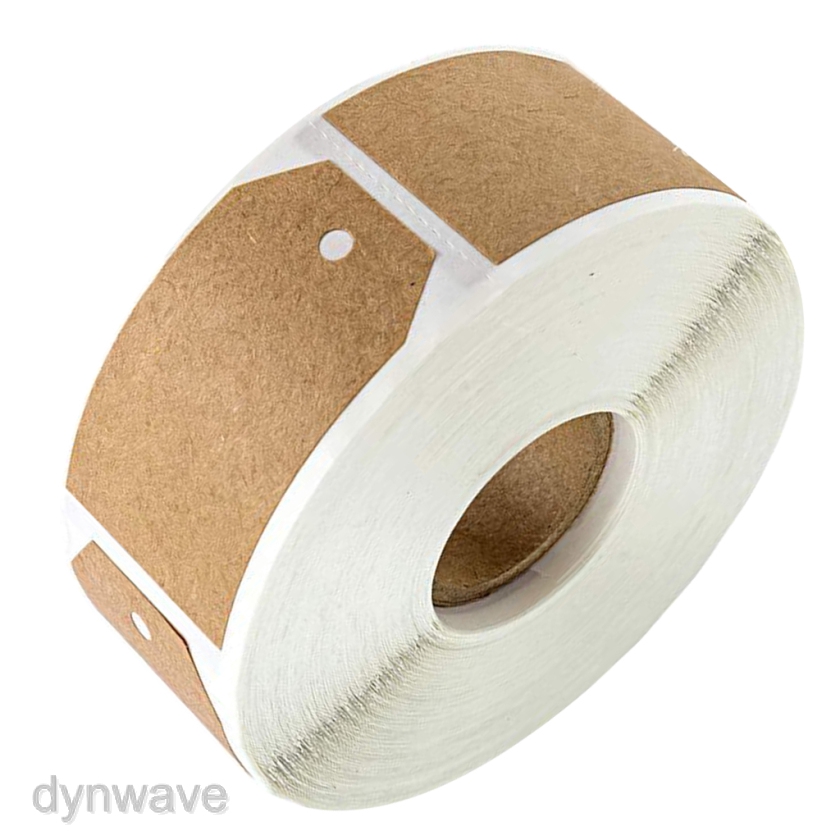 Set 300 Nhãn Dán Giấy Kraft Nâu Tự Nhiên 1.2x2 &quot;Dùng Trang Trí Quà Tặng