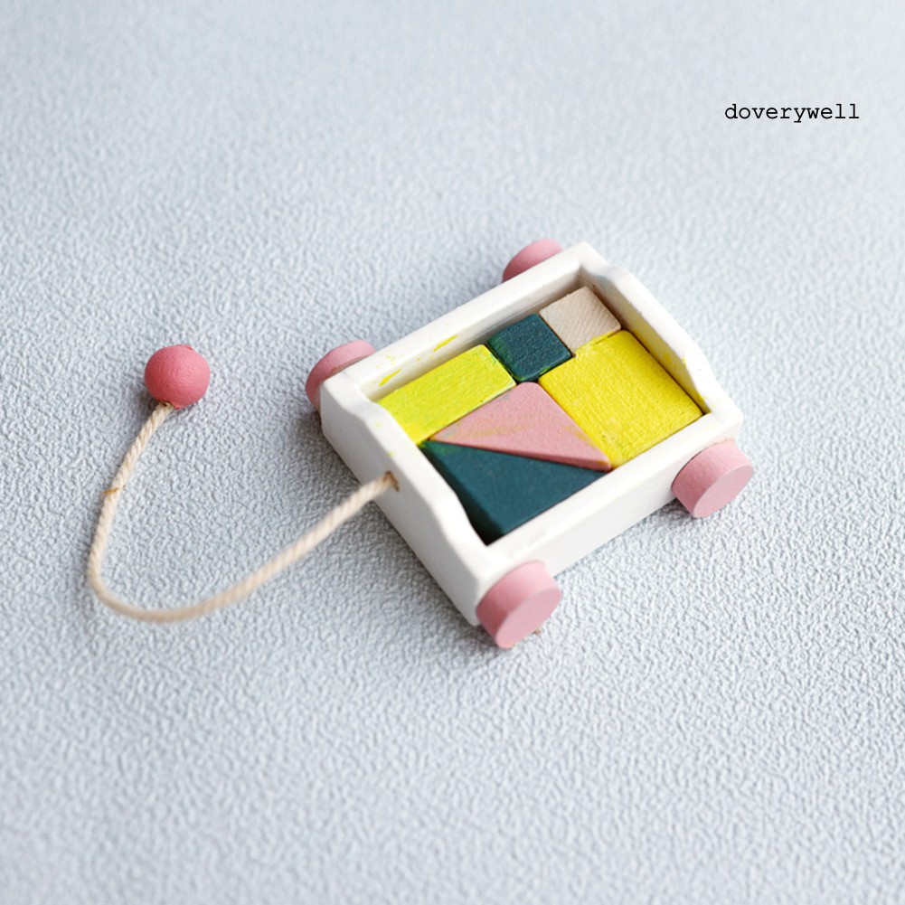 Mô Hình Xe Kéo Mini Cho Trang Trí Nhà Búp Bê Tỉ Lệ 1 / 8 1 / 12