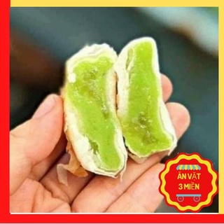 Bánh Pía Sầu Riêng Mini vị Lá Dứa, Bánh Pía Mini 1 cây 5 chiếc bánh nhỏ trọng lượng tổng 100gr