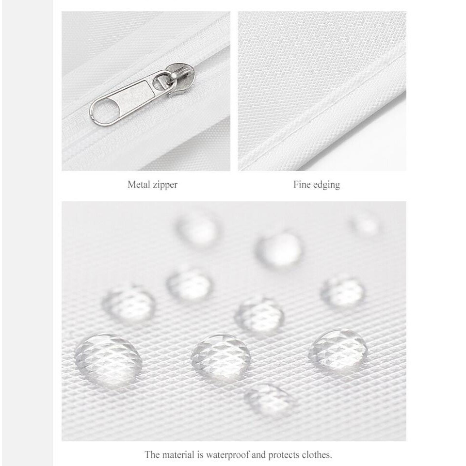 [4 kích cỡ] vỏ quần áo chống bụi, vỏ chống bụi, túi đựng áo khoác, túi đựng đồ