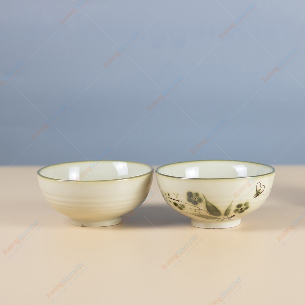 Sale giá gốc bộ 17 món men xanh vẽ chuồn sứ Bát Tràng - có bán lẻ từng sản phẩm