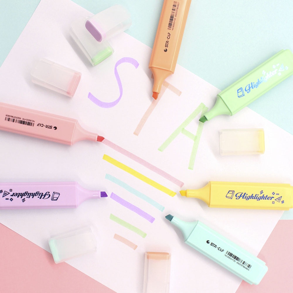 1 Sổ Tay Highlight Nhiều Màu Sắc Bắt Sáng Dành Cho Học Sinh